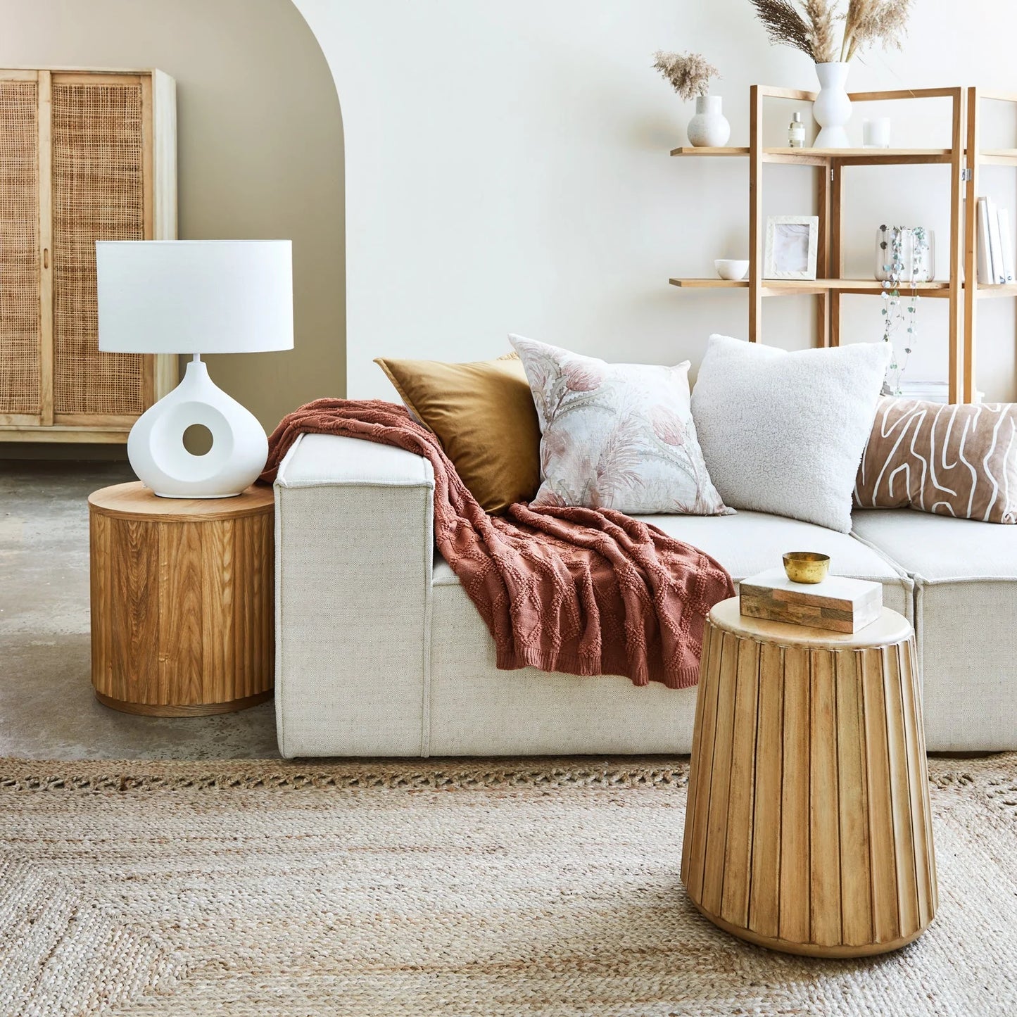 Mira Velvet Toffee Cushion 50cm