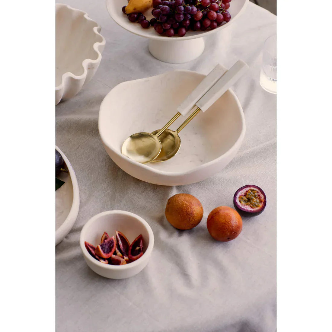 Aries Cream Resin Salad Bowl SML